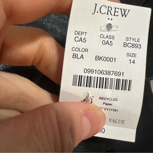 J crew Faux-leather A-line mini skirt - Picture 5 of 6